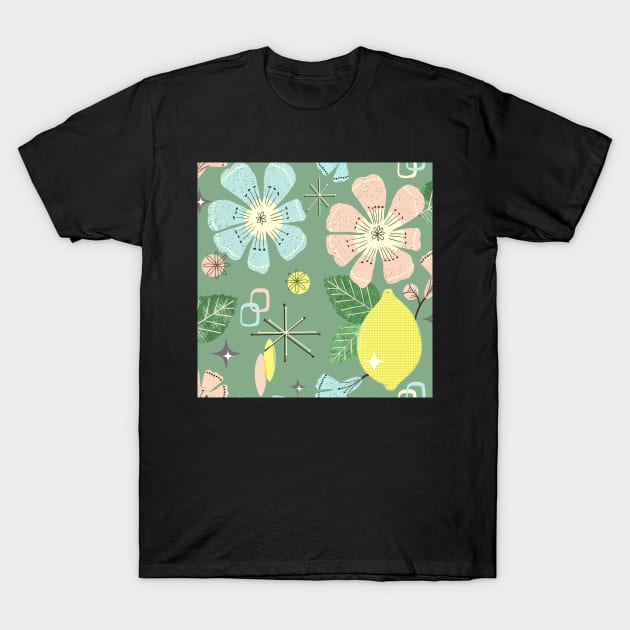 Mid century Lemons T-Shirt by Papergrape